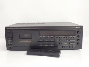 【整備品・録再可】 Nakamichi ディスクリート3ヘッドシングルカセットデッキ CR-70 ナカミチ リモコン付き ∩ 706A7-5