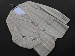 EPOCA エポカ UOMO ウール混 チェック テーラード ジャケット size48/グレー ■◇◎ ☆ eda2 メンズ