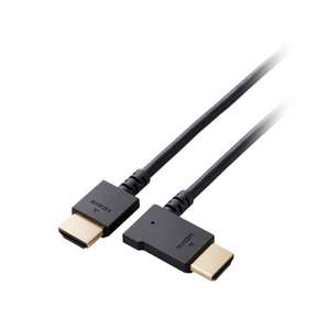 【3本セット】 エレコム HDMI ケーブル HIGH SPEED with Ethernet L字 左向き 1m 4K 30Hz ブラック CAC-HD14EYL10BKX3 /l