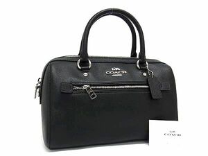 1円 ■極美品■ COACH コーチ F79946 レザー ハンドバッグ トート レディース ブラック系 FD0581