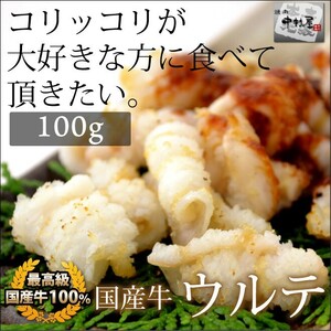 お中元 御中元 牛肉 国産牛 ウルテ 100g 焼肉 バーベキュー もつ鍋 ホルモン うどん ホルモン焼き