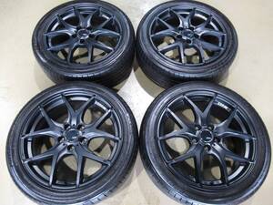 SSR GTV03 7.5J +48 PCD114.3 5H マットブラック トーヨー R51A 215/45R18 4本 ノア ヴォクシー プリウスアルファ ステップワゴン MAZDA3