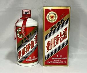 マオタイ① 貴州茅台酒 KWEICHOW MOUTAI 未開栓 中外馳名 五星麦ラベル 53％ 500ml 2002年 古酒 945g