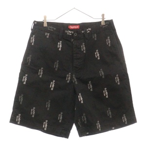 SUPREME シュプリーム 23SS Classic Logo Chino Short クラシック ロゴ チノ ショーツ ショート ハーフ パンツ ブラック