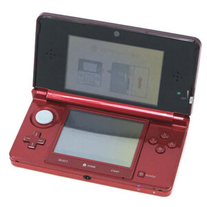 【中古】任天堂 ニンテンドー3DS メタリックレッド CTR-S-RDBA 液晶画面いたみ [管理:1350011902]