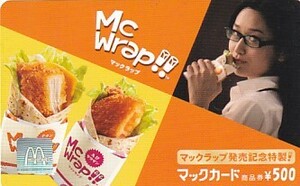 ■K12 マックラップ発売記念 マックカード500円