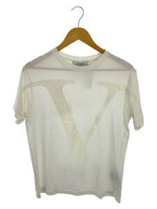 VALENTINO◆Tシャツ/XS/コットン/WHT/無地/VB3MG11C66H