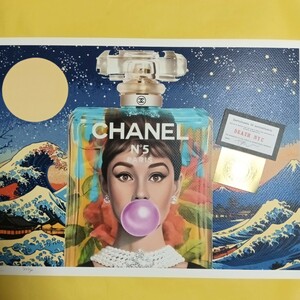 DEATH NYC 世界限定100枚 アートポスター　オードリーヘップバーン　Audrey　Hepburn　CHANEL　シャネル　GOGH　ゴッホ 星月夜　現代アート