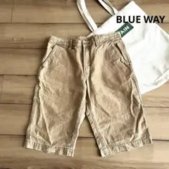 【BLUE WAY ブルーウェイ】ハーフパンツ　カラーデニム　ショーツ