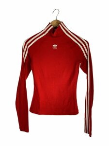 adidas◆カットソー/XS/レーヨン/RED/無地