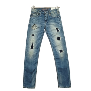 WC695E7 Pepe Jeans London ペペジーンズ ロンドン LEDGER クラッシュ リペア加工 スリム デニム パンツ W29 PM2010394 メンズ /26