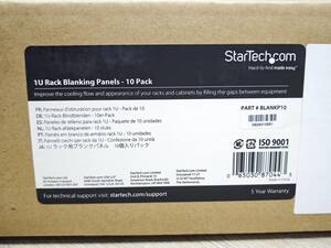 即決 送料込 StarTech.com BLANKP10 1U ブランクパネル 10個入りパック 工具不要 未使用未開封