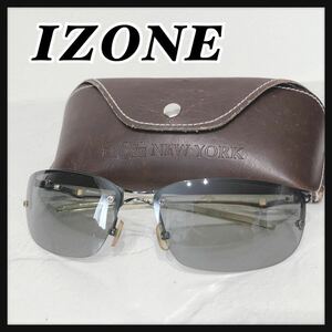 ☆IZONE☆ アイゾーン iDrive サングラス アイウェア ブラック べっ甲色 グレーレンズ カラーレンズ 収納ケース 送料無料