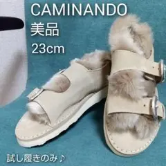 CAMINANDO カミナンド ダブルバックルファーサンダル 23cm～23.5