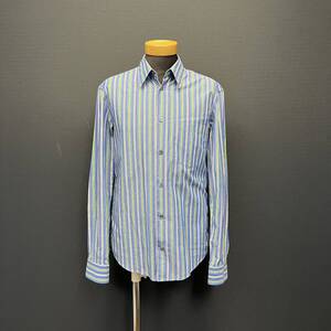 STELLA MACCAR TNEY STRIP Shirts Blue size 37 ステラマッカートニー ストライプ シャツ ブルー COTTON100％