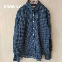 BROWNY トップス　シャツ　ブラウス　ドット　水玉