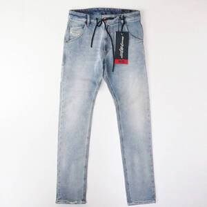 新品正規品 DIESEL ディーゼル ジョグジーンズ JOGG JEANS KROOLEY-NE 069UX ストレッチ デニム ライト インディゴ W28