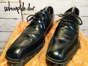 （41）whoop-de-doo フープディドゥ　ビジネスシューズ　40（25.0cm相当）　Uチップ　紳士靴