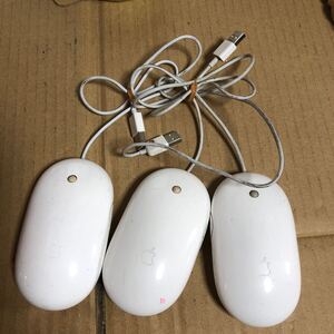 (82)Apple Mighty Mouse A1152 アップル マイティマウス 3点セット