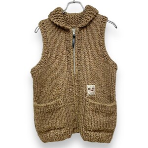 WTAPS 13AW COWICHAN VEST カウチンベスト 1 ブラウン 132MADT-KNM04 ダブルタップス ニットベスト