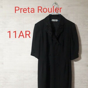 【11AR・L相当】PretaRouler ワンピ―ス 半袖ワンピ―ス 黒