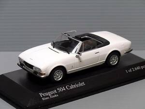 1/43 ミニチャンプス　プジョー　504　カブリオレ　Peugeot 504 Cabriolet　2640台限定