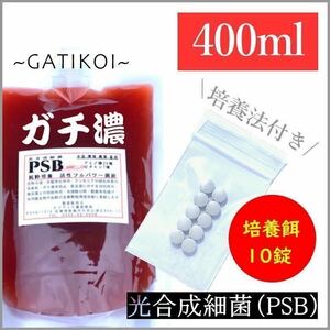 ガチ濃い培養酵母10錠付！PSB(光合成細菌) 400ml入り