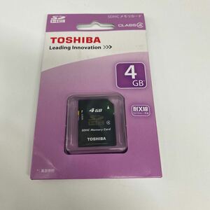 R938/【未使用品】東芝 SDHCメモリカード 4GB 