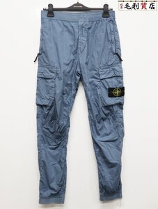 STONE ISLAND ストーンアイランド ガーメントダイ ストレッチ テーパード カーゴパンツ 101531303 ブルー サイズ30 【中古】 パンツ