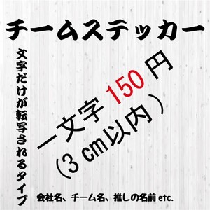 カッティングステッカー オーダーメイド 転写シール オリジナル 会社名 チームステッカー 推し活 名前 文字 切り文字 車 バイク 