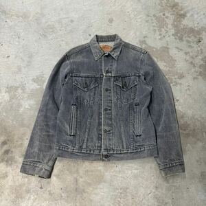 80s Levis 70506 先染 デニムジャケット 4th ヴィンテージ USA製 vintage ブラック ジージャン トラッカージャケット 黒 90s 36-38