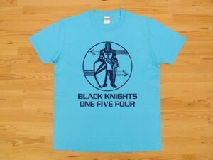 アウトレット処分 BLACK KNIGHTS アクアブルー 4.0oz 半袖Tシャツ 紺 M ブラックナイト VFA-154 VF-154 トムキャットU.S. NAVY