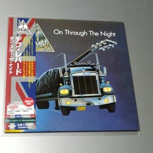 紙ジャケ　　SHM-CD　　　DEF　LEPPARD　　　/　　 ON　THROUGH　THE　NIGHT　　　 　紙ジャケット　　国内盤　　　