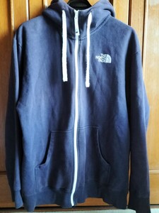 ◎美品 THE NORTH FACE ノースフェイス パーカー リアビューフルジップフーディ Hoodie ネイビー XL