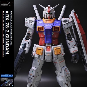 ◎PG UNLEASHED 1/60 RX78-2 ガンダム (Ver.Ka風) 塗装済改修完成品 アンリーシュド