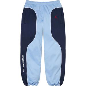 Lサイズ　Supreme x Jordan Tricot Track pants Lightblue シュプリーム x ジョーダン トリコット トラック パンツ ジャージパンツ