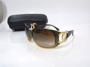 1円 CHANEL シャネル 6014 c.877/13 64□16 120 ココマーク サングラス メガネ 眼鏡 レディース ブラウン系