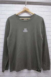 183【1円～】WTAPS ダブルタップス L/S Tee ロンT 02 Mサイズ オリーブ 長袖Tシャツ