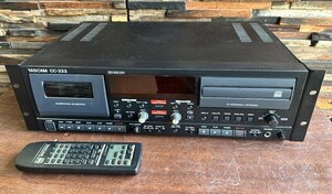 used TASCAM　　CC-222 業務用CDカセットレコーダー　タスカム 難あり