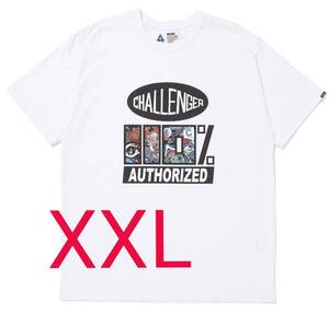 極少 超限定 即発送 CHALLENGER AUTHORIZED TEE XXL チャレンジャー 15周年記念 オーソライズド ティー 半袖 Tシャツ ホワイト メンズ 15th