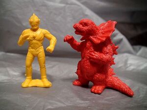 ウルトラマン ② おまけ フィギュア 食玩 怪獣 消しゴム 人形 ウルトラマン+ジラース セット「検 謎の恐竜基地 円谷 特撮