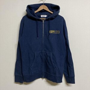 エクストララージ XLARGE 刺繍スクエアロゴ ダブルジップ スウェットパーカー M 01164217 パーカー パーカー M 紺 / ネイビー