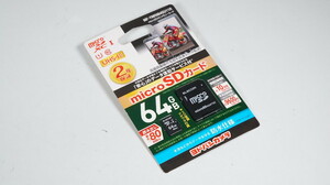 開封済み micro SDカード 64GB SD変換アダプター付属 @8635 送料無料