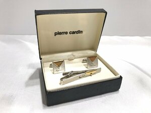 ■【YS-1】 pierre cardin ピエール カルダン ■ カフス タイピン セット ■ シルバー系 × ゴールド系 ■ 元ケース有 【同梱可能商品】■D