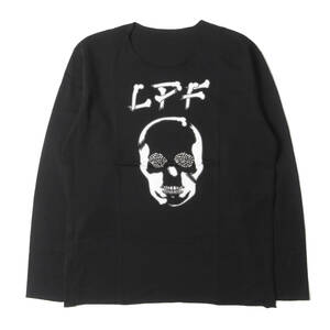 lucien pellat-finet Tシャツ サイズ:XXL ラインストーン スカル カットソー ロングスリーブTシャツ ブラック イタリア製 ブランド