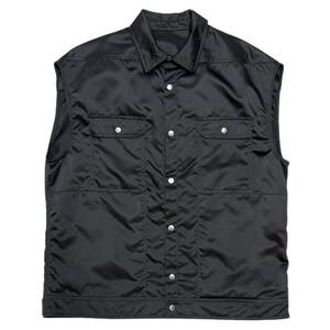 Rick Owens リックオウエンス　22SS Nylon Vest ブラック サイズ:46