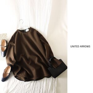 1.7万☆ユナイテッドアローズ UNITED ARROWS☆バックジップ プルオーバー 日本製☆A-O 0054