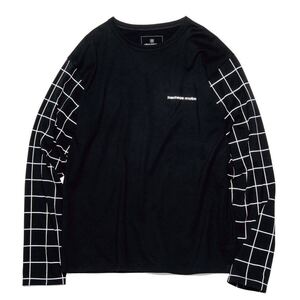 【良品】【レターパックプラス対応】 uniform experiment UE ユニフォームエクスペリメント SOPH ソフ L/S GRAPH CHECK CUT & SAW Tシャツ