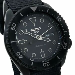 超美品 SEIKO セイコー 5 ファイブ スポーツ SPORTS 腕時計 SRPD79K1 自動巻き 機械式 カレンダー ブラック 新ロゴ 箱付き 動作確認済