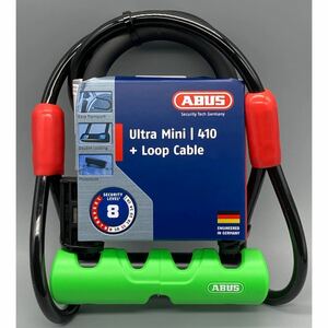 ABUS Ultra Mini 410 ワイヤーケーブル　U字ロック　新品未使用　送料無料　即決